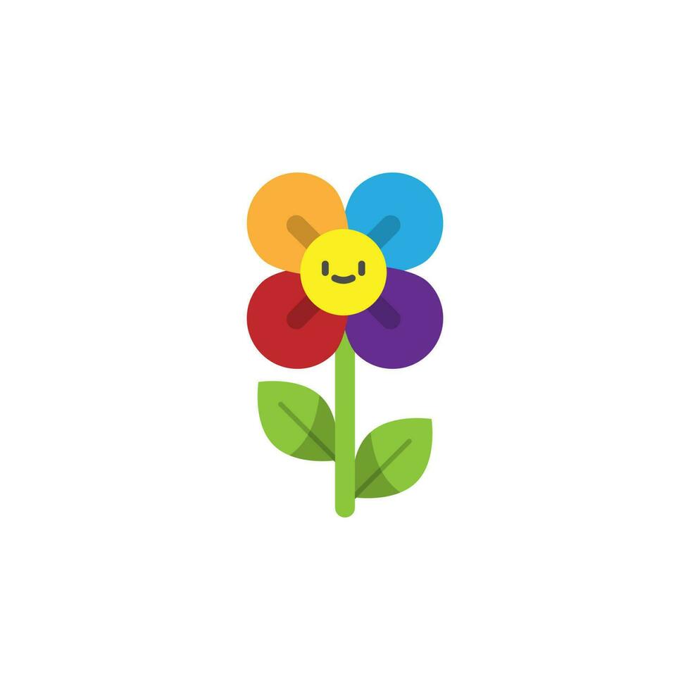 Welt Stolz Tag, Blumenfarbe Vektor Symbol