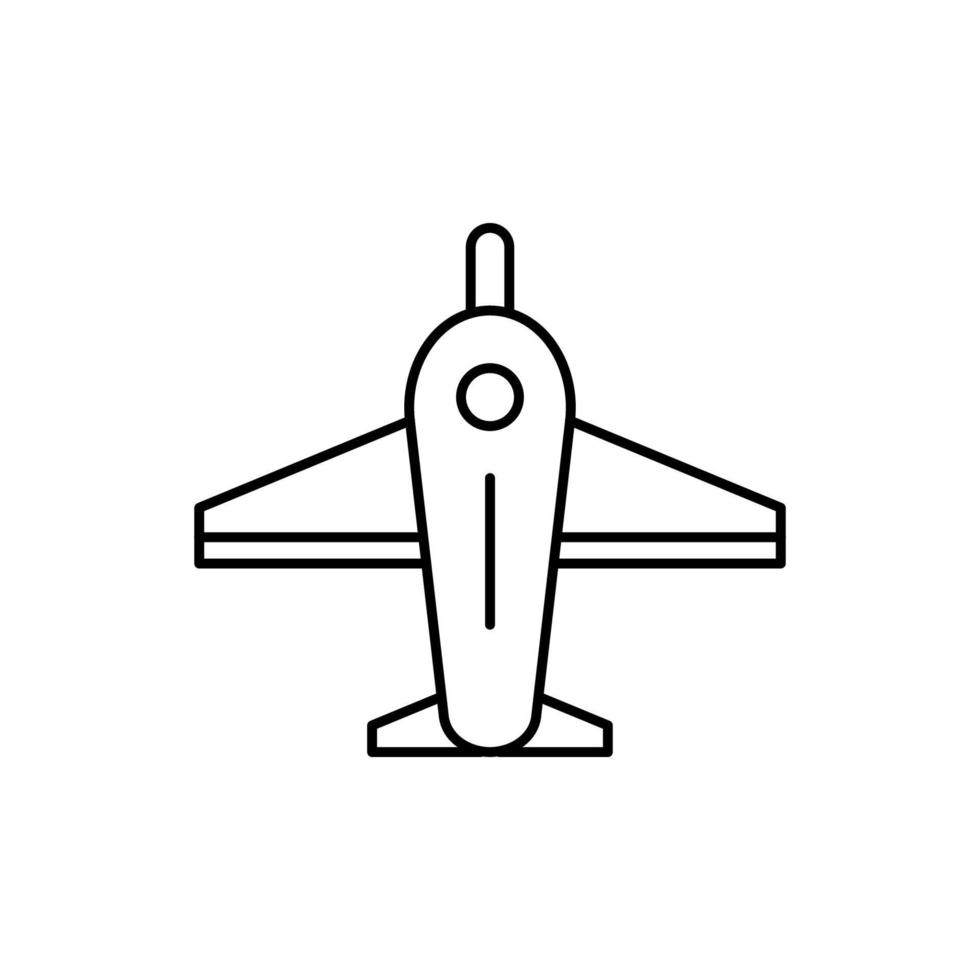 Flugzeug, Spielzeug Vektor Symbol