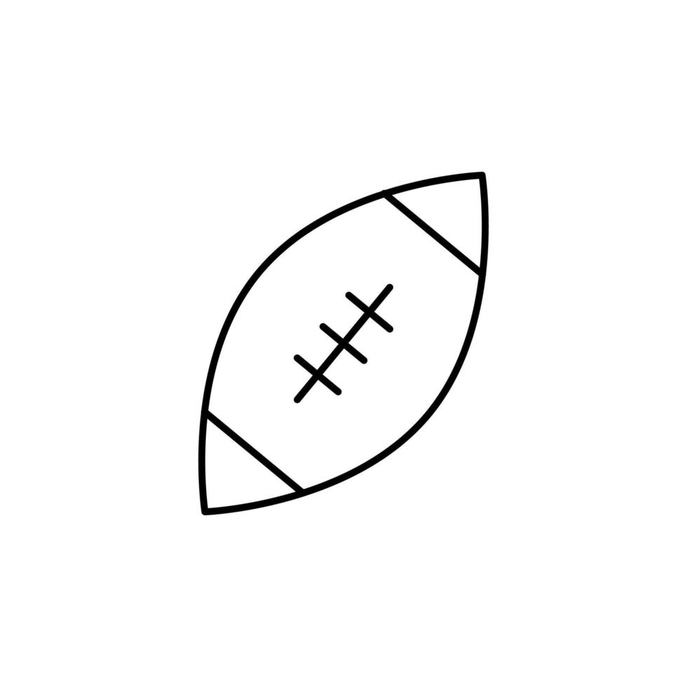 rugby översikt vektor ikon