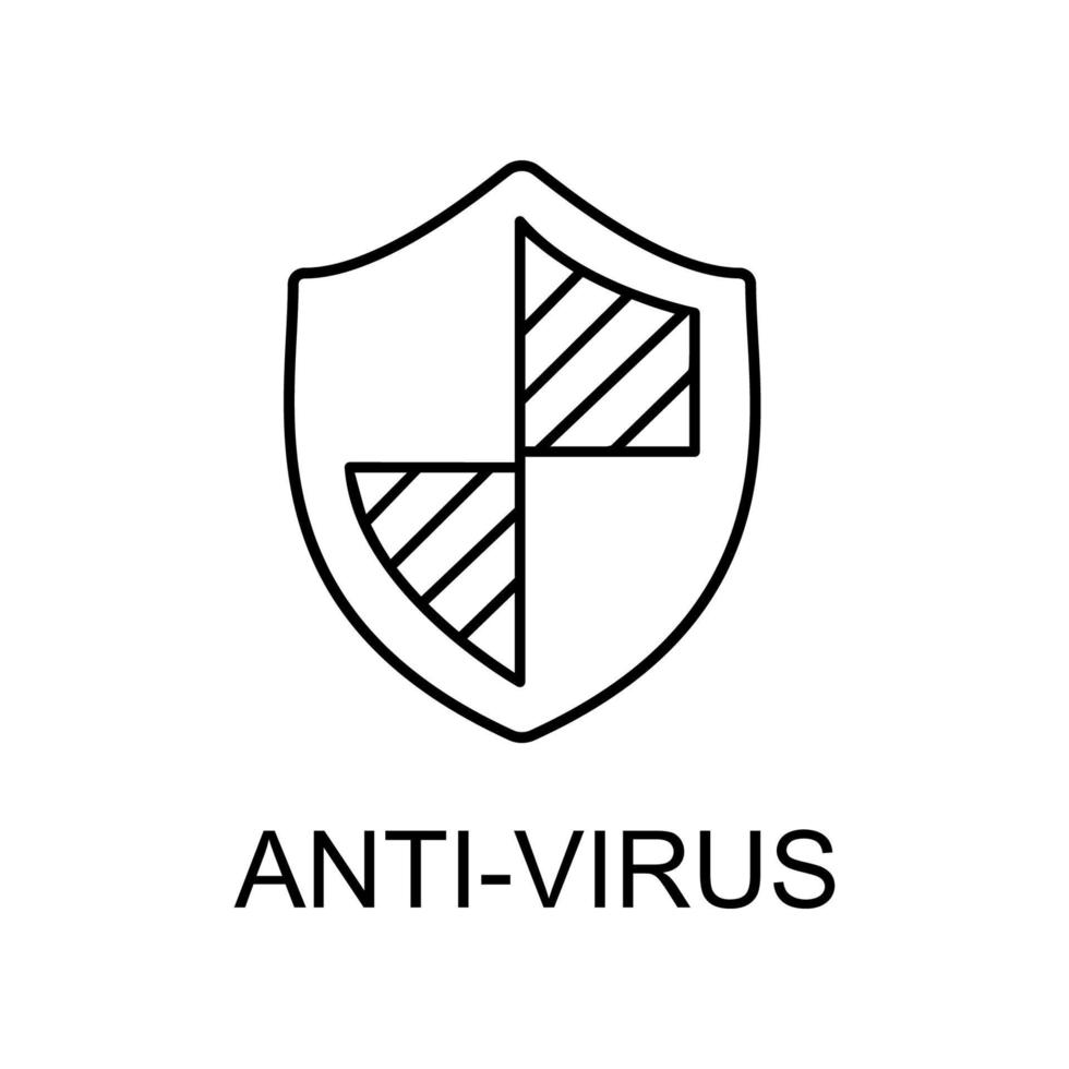 anti virus vektor ikon
