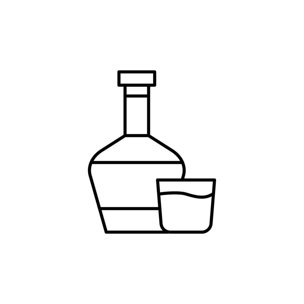 Whiskey, Alkohol Vektor Symbol