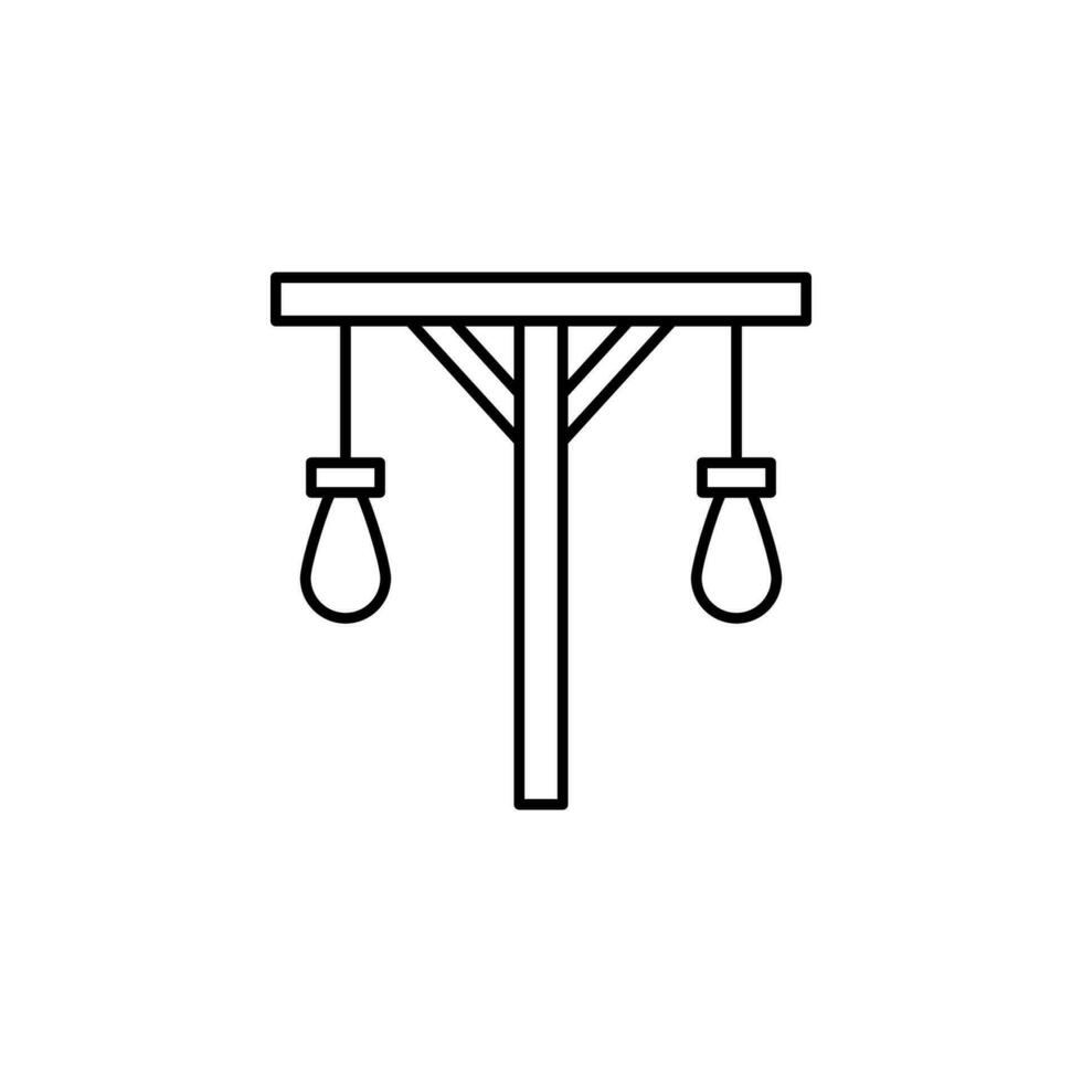 Galgen, Pirat Vektor Symbol