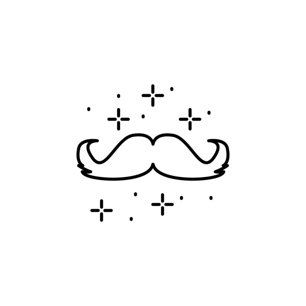 Schnurrbart, Haar Vektor Symbol