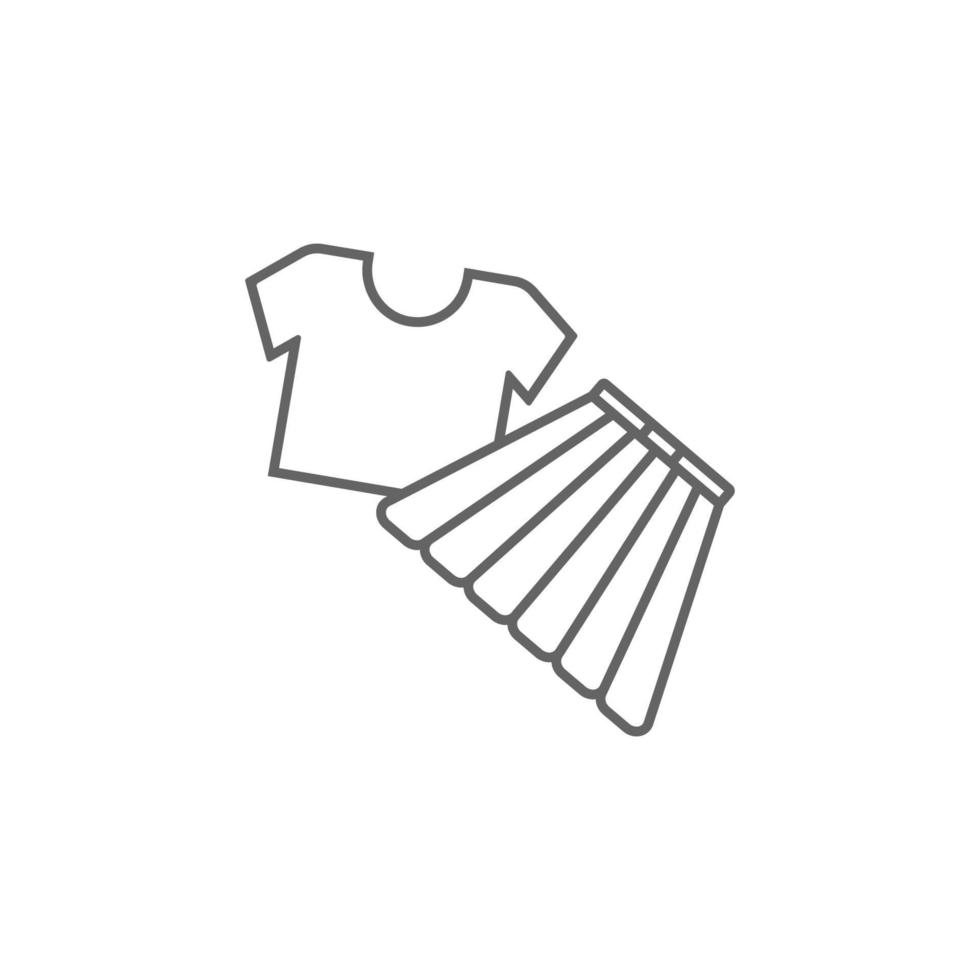 Bluse und Kleid, Einkaufszentrum Vektor Symbol