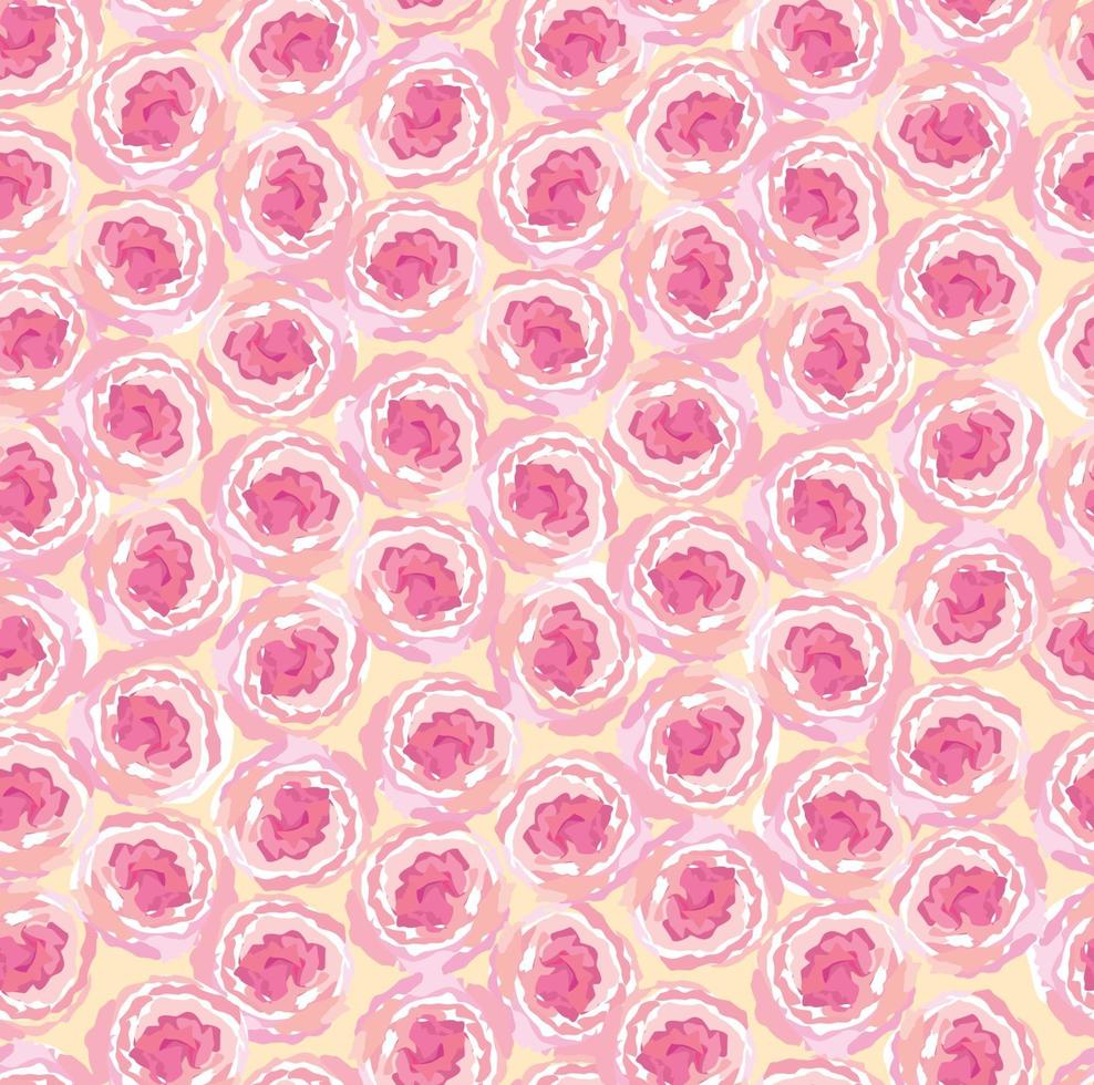 nahtloses Ziermuster mit Blumenmuster. sanfte Blütenpfingstrose gedeihen Textur. abstrakter blühender Gartenblütenhintergrund vektor