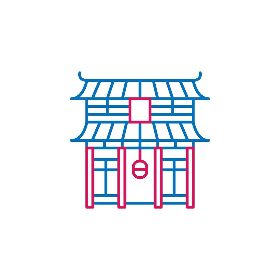 Japan, Tempel Vektor Symbol