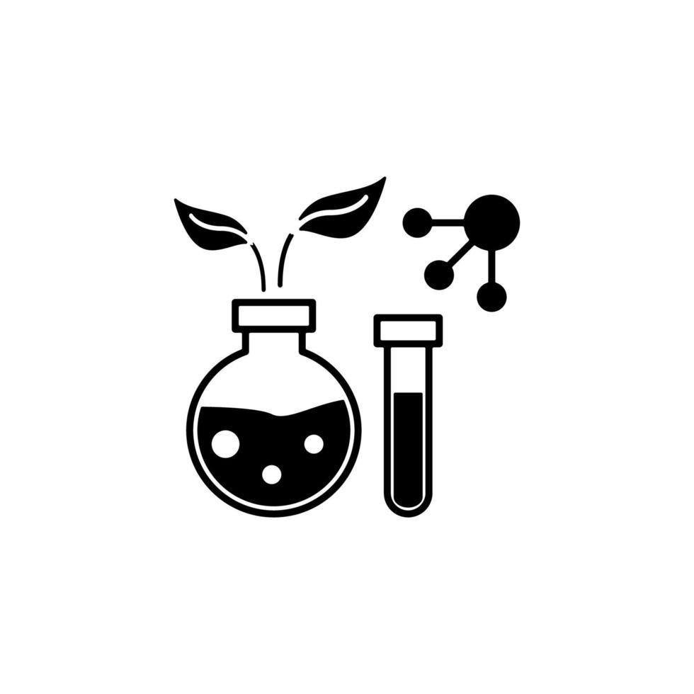 biologi, molekyl, kemisk vektor ikon