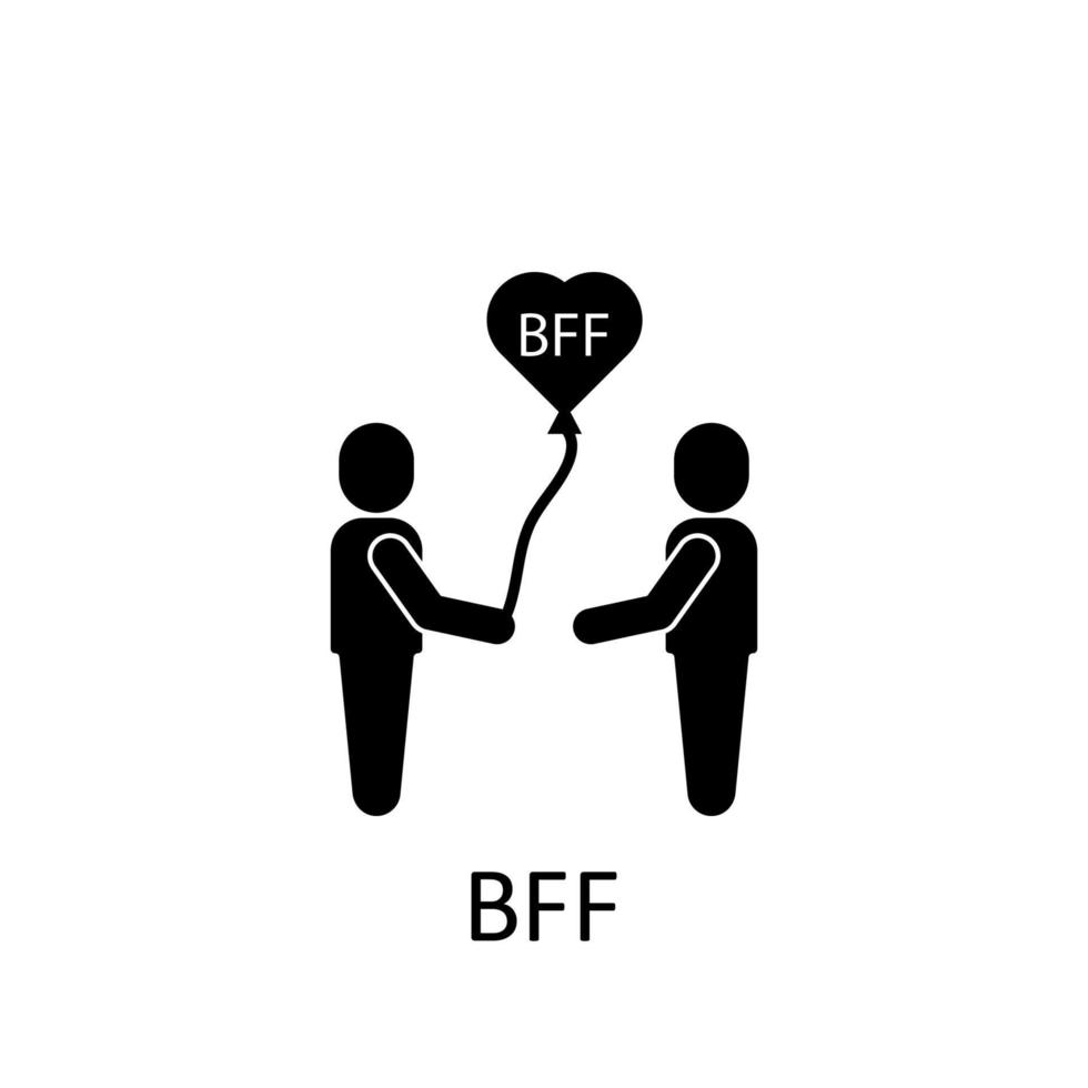 Freundschaft, bff Vektor Symbol