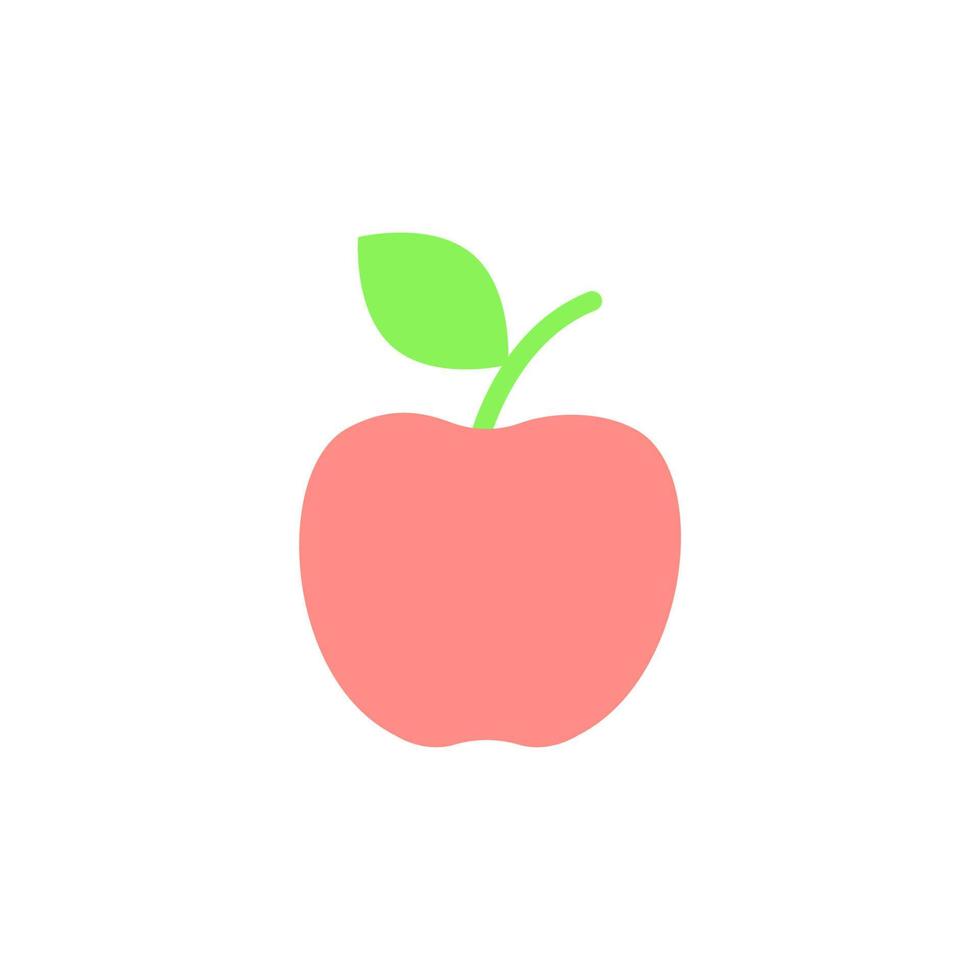 Apfel, Obst Vektor Symbol