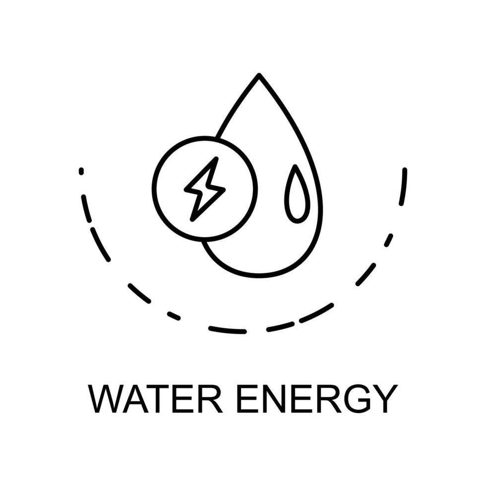 Wasser Energie Vektor Symbol