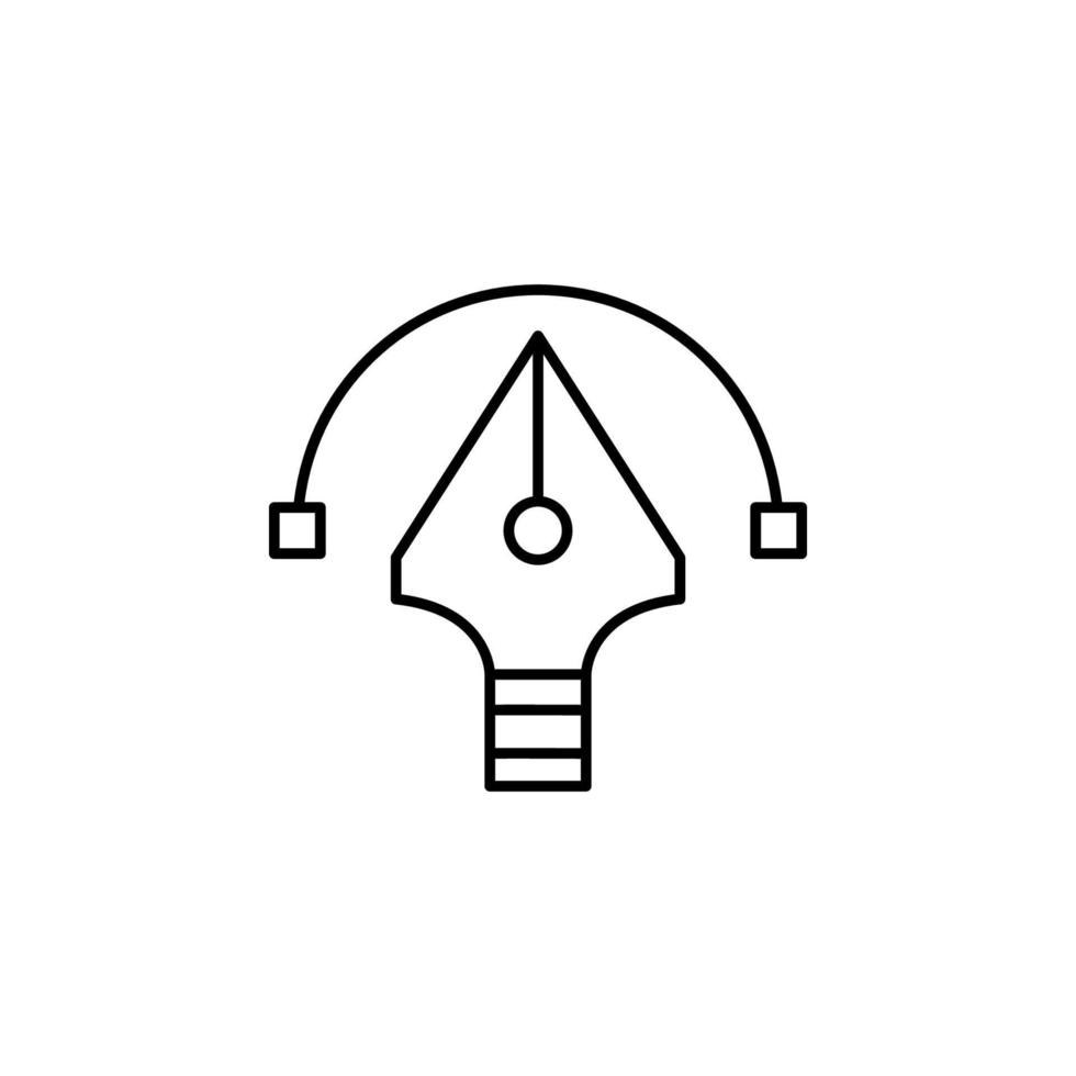 Kreativität, Technologie, Grafik Design Vektor Symbol