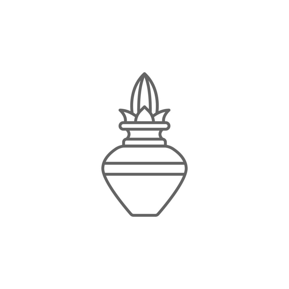 Diwali, Anlage, Blume Vektor Symbol