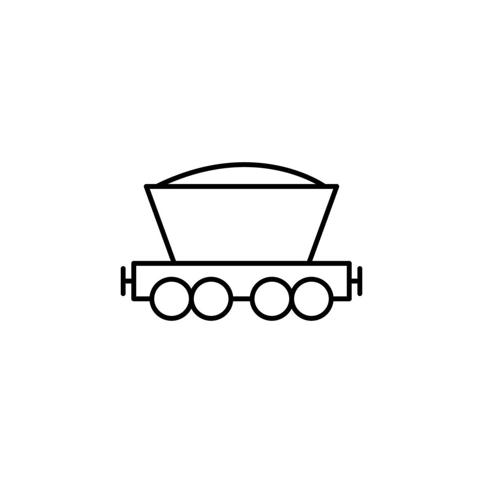 Kohle Bergbau Vektor Symbol