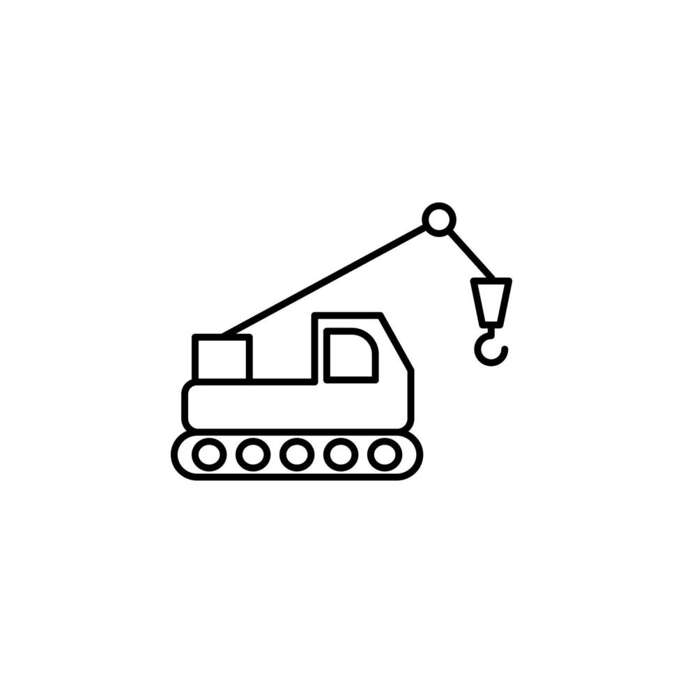 Kran Traktor Vektor Symbol
