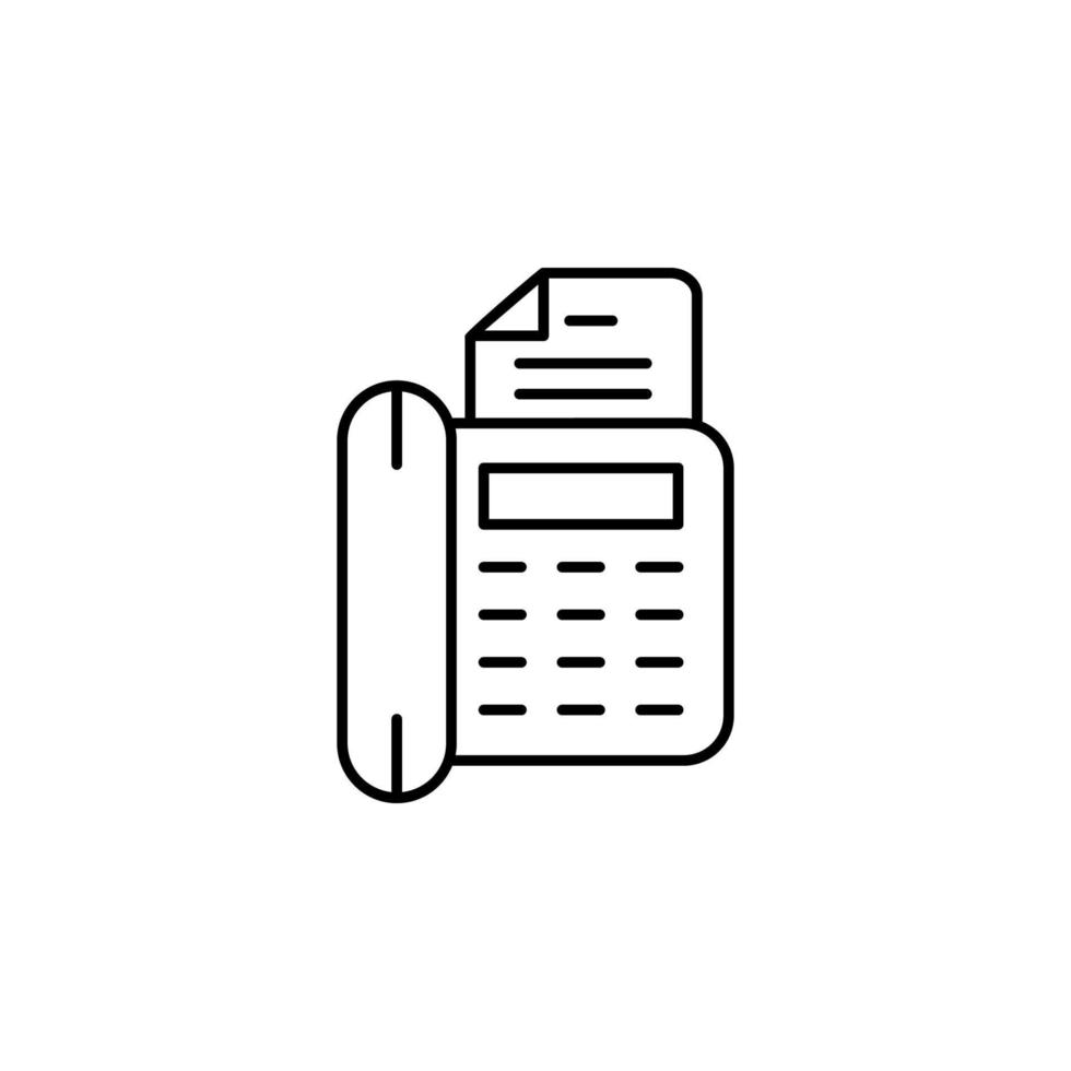 Fax, Kommunikation Vektor Symbol