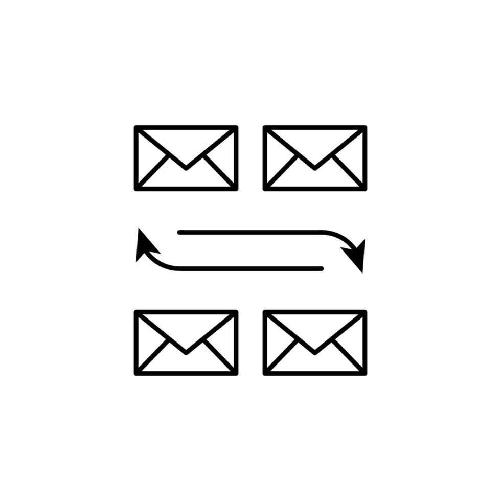 e-post, kommunikation vektor ikon