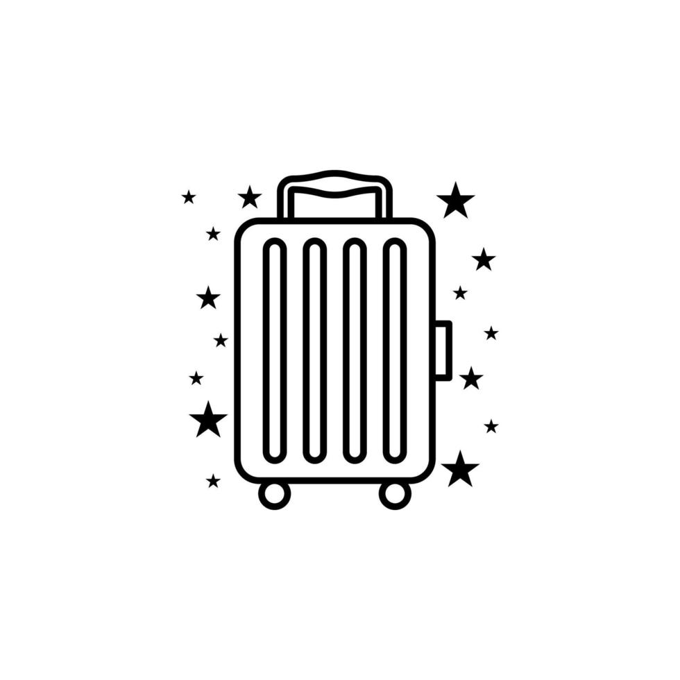 Tasche Reise Gepäck Vektor Symbol