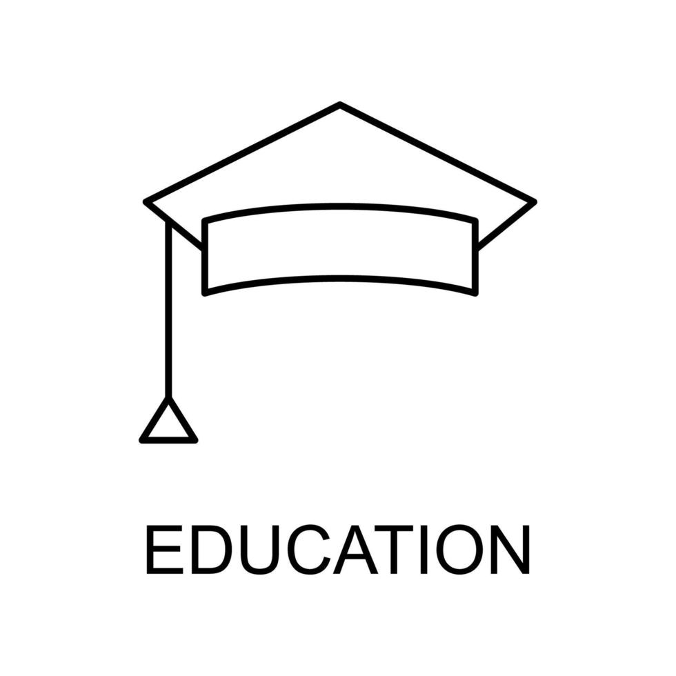 Bildung Tasse Linie Vektor Symbol