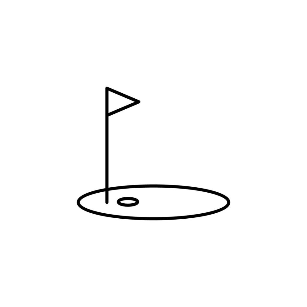 Sport, Golf, Spiel Vektor Symbol