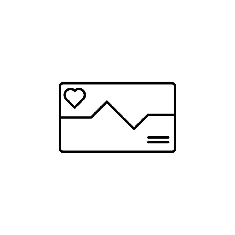 Kardiogramm-Vektorsymbol vektor