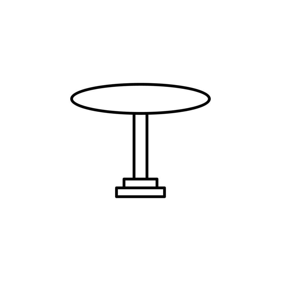 Bistro Tabelle Vektor Symbol