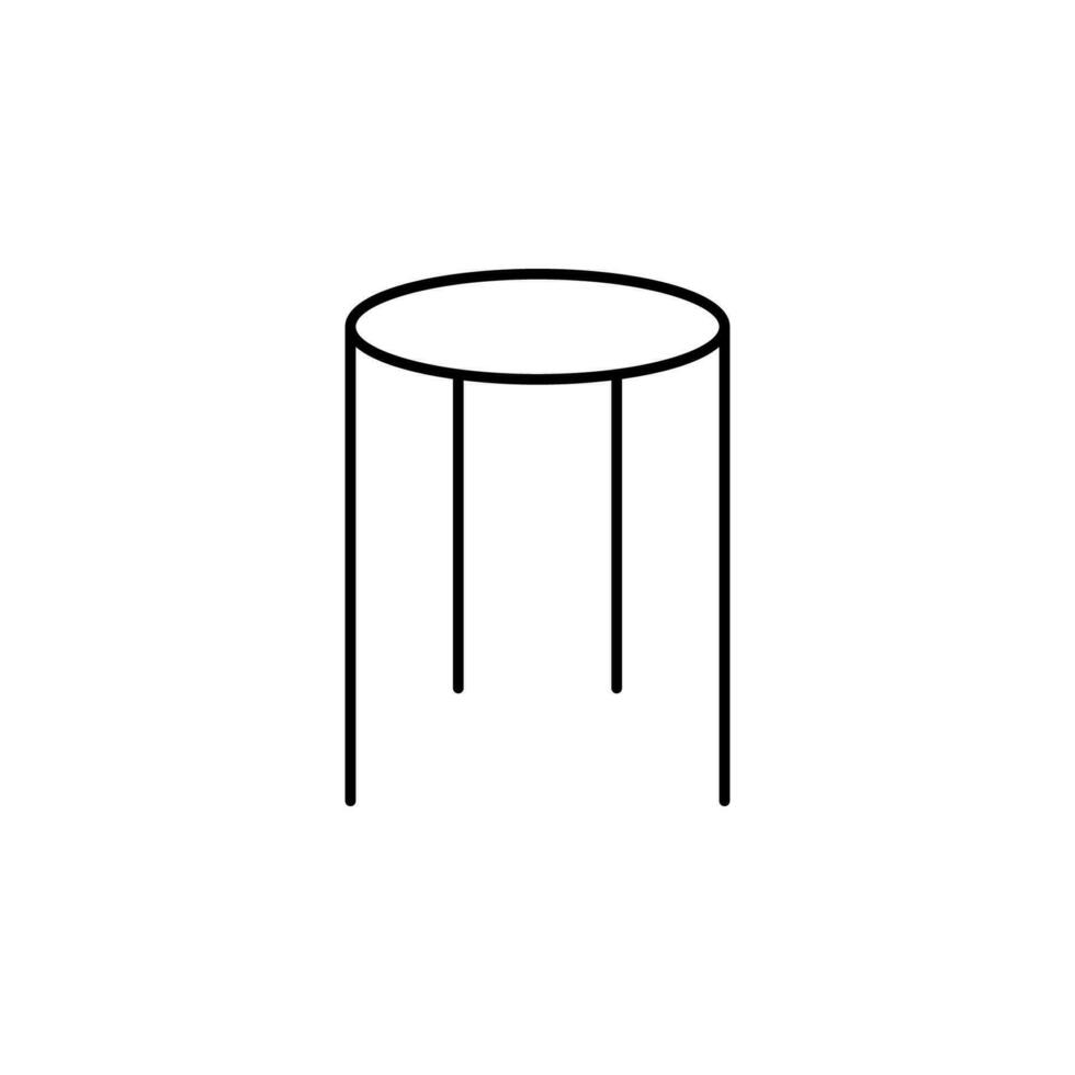 Glas Tabelle Vektor Symbol