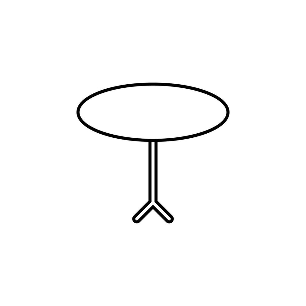 Bistro Tabelle Vektor Symbol