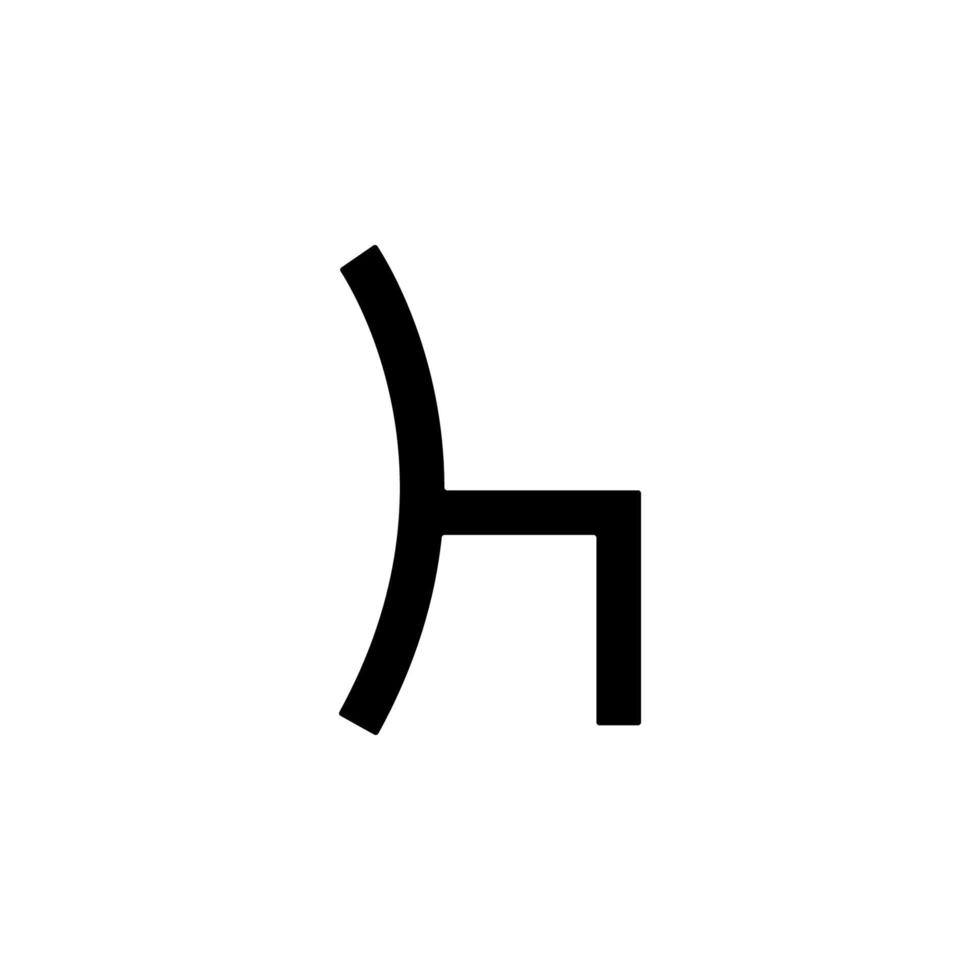 Stuhl Glyphe Vektor Symbol