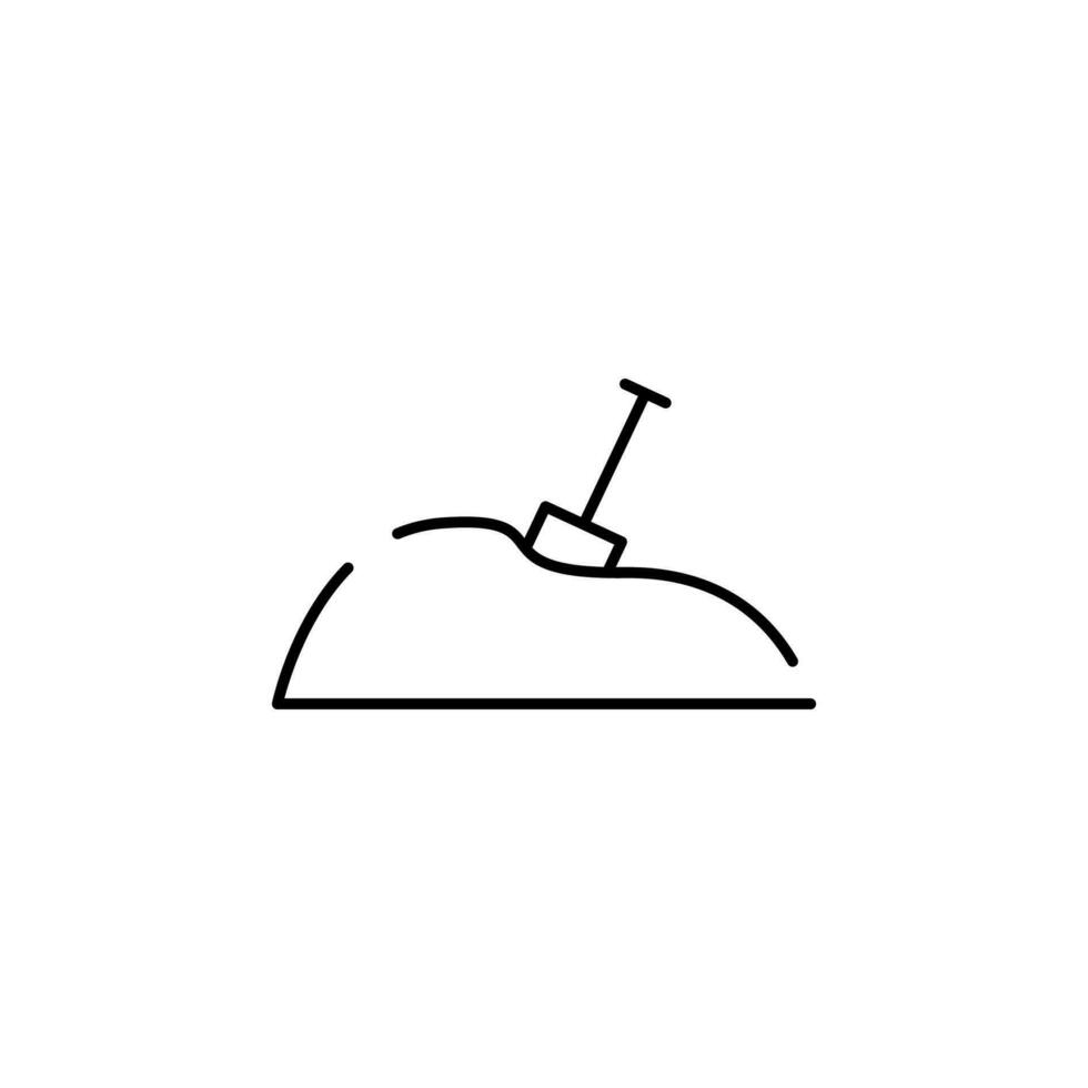 Schaufel, Sand Vektor Symbol