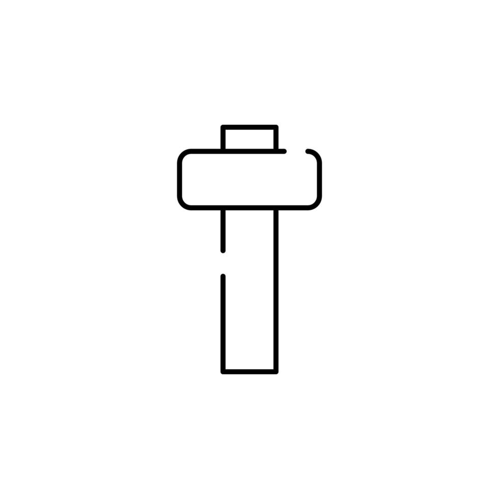 Hammer zum Holz Vektor Symbol