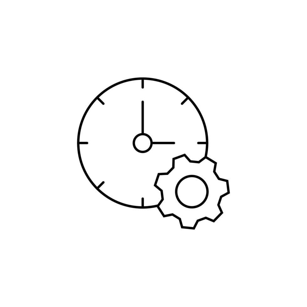 Zeit, Uhr, Ausrüstung Vektor Symbol