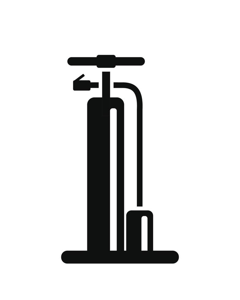 cykel pump ikon isolerat på vit bakgrund vektor