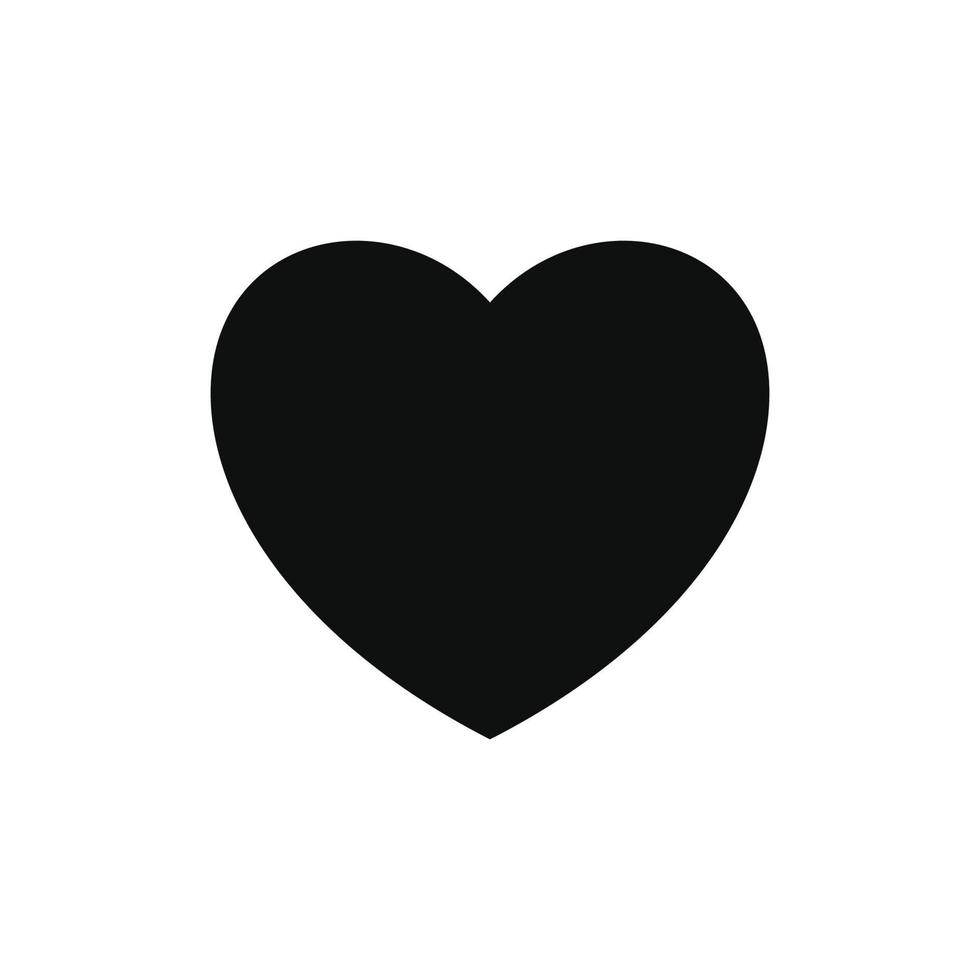 Herz Symbol isoliert auf Weiß Hintergrund vektor