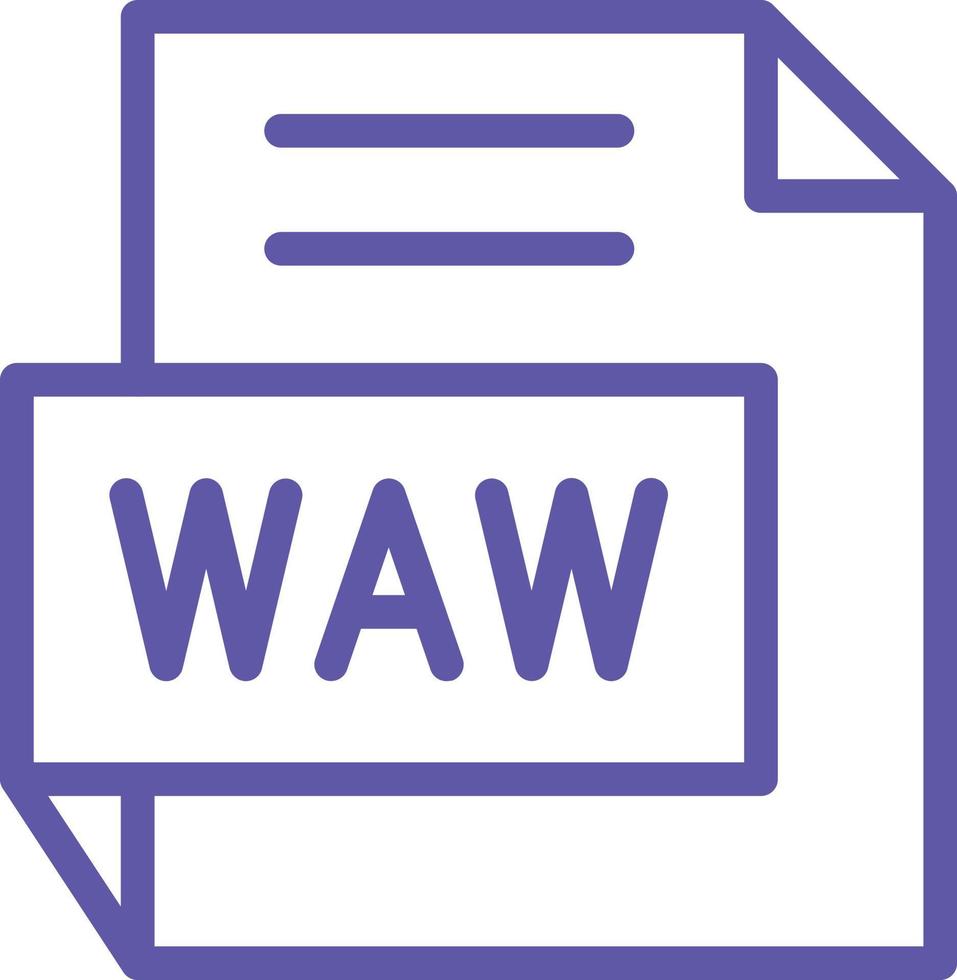 wAV vektor ikon design