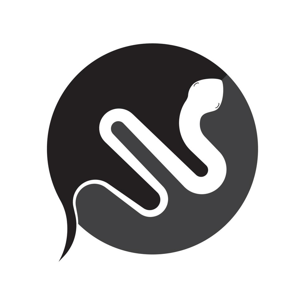 giftig Schlange Symbol vektor
