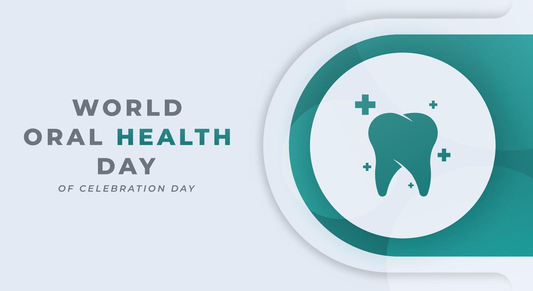 värld oral hälsa dag firande vektor design illustration för bakgrund, affisch, baner, reklam, hälsning kort