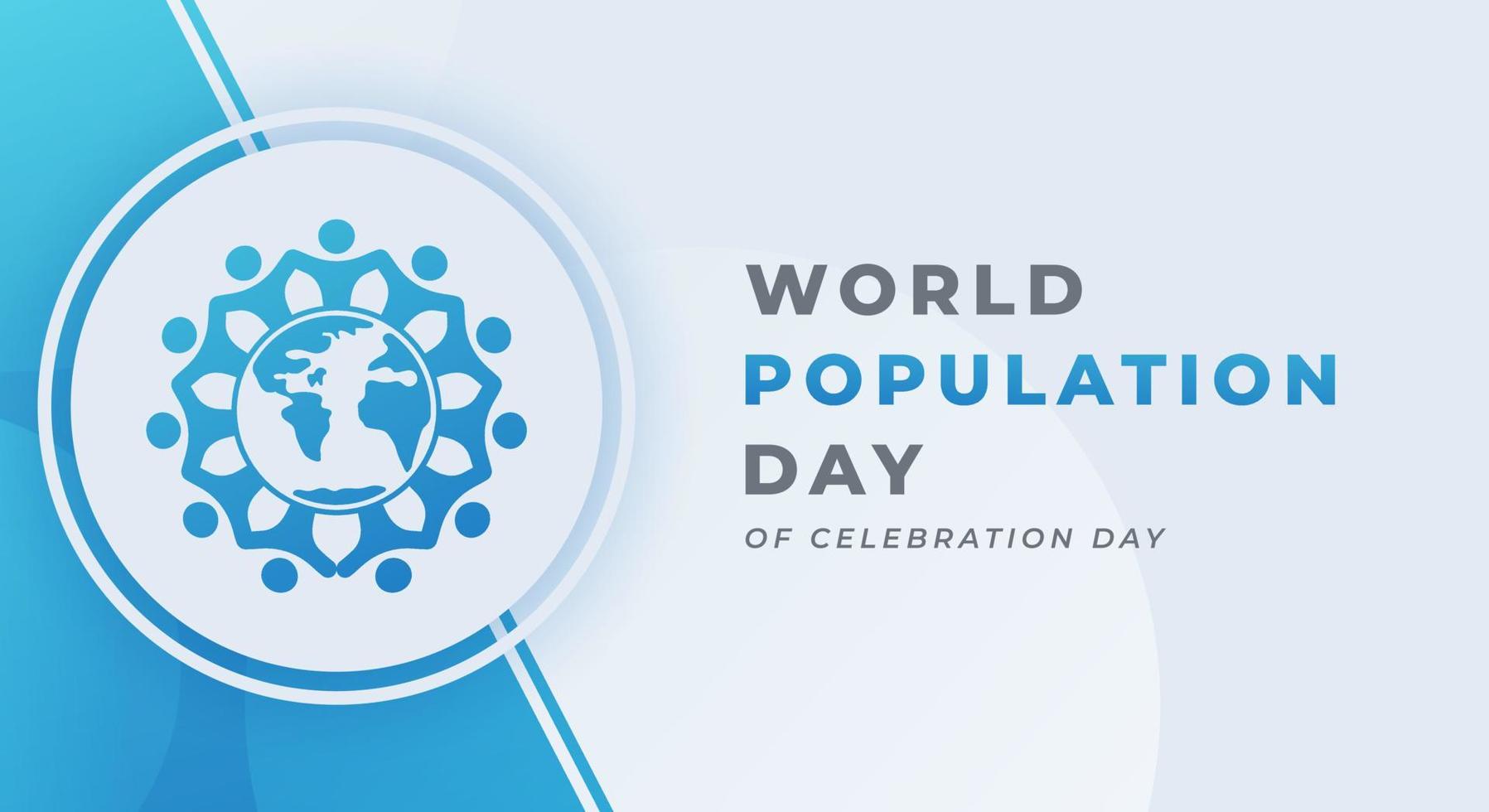 Welt Population Tag Feier Vektor Design Illustration zum Hintergrund, Poster, Banner, Werbung, Gruß Karte