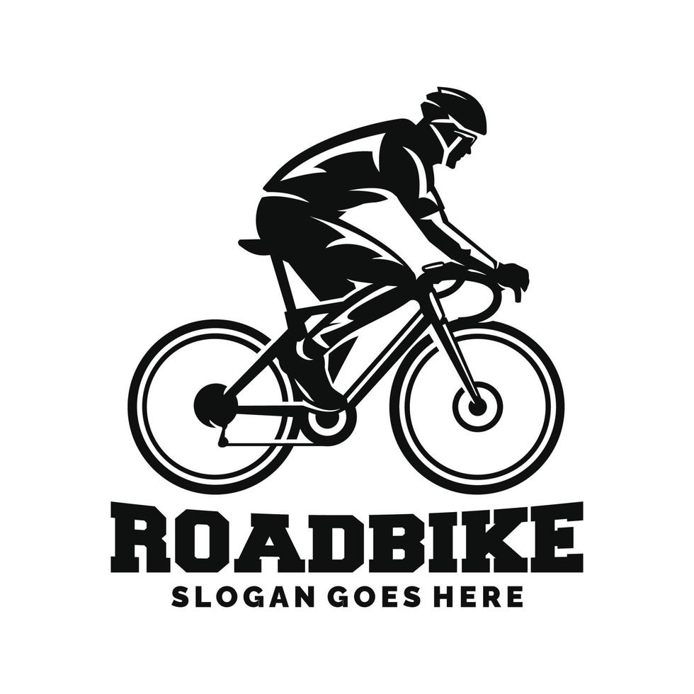 Fahrrad. Straße Fahrrad Logo Design Vektor