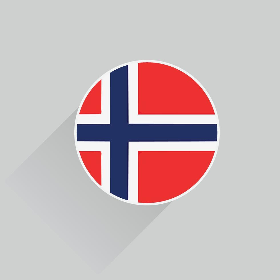 Norwegen National Flagge Taste 3d, Norwegen National Flagge Vektor Symbol Design