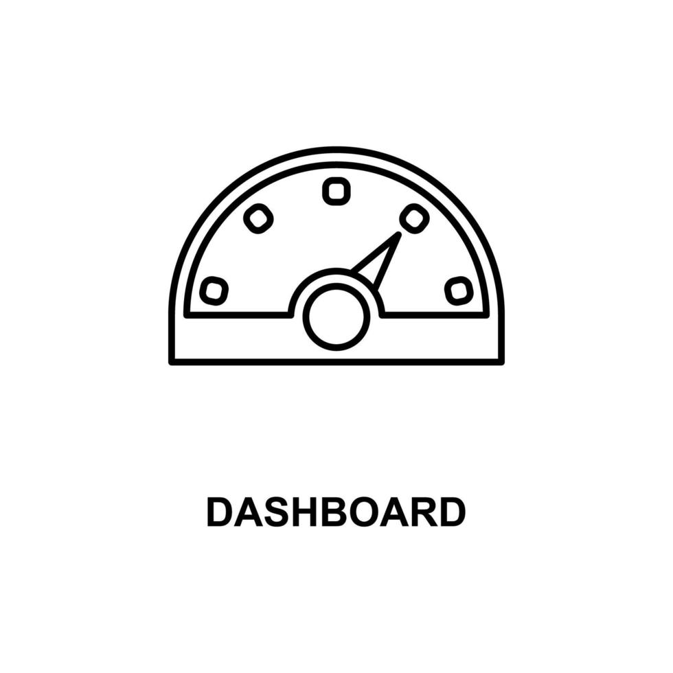 Dashboard-Vektorsymbol vektor