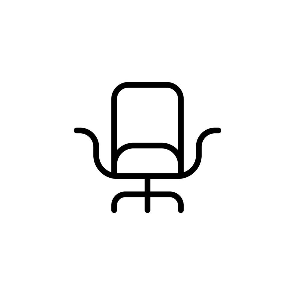 kontor stol vektor ikon