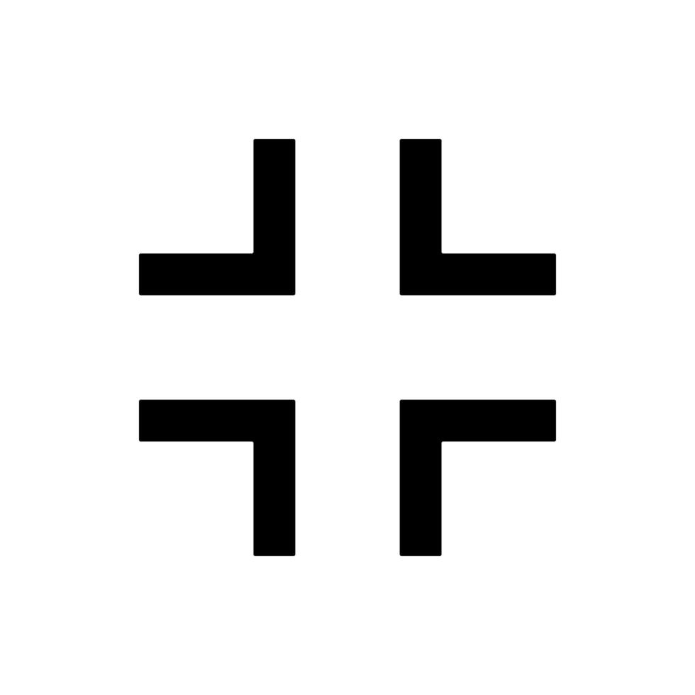 Ausfahrt von Vollbild Modus Vektor Symbol