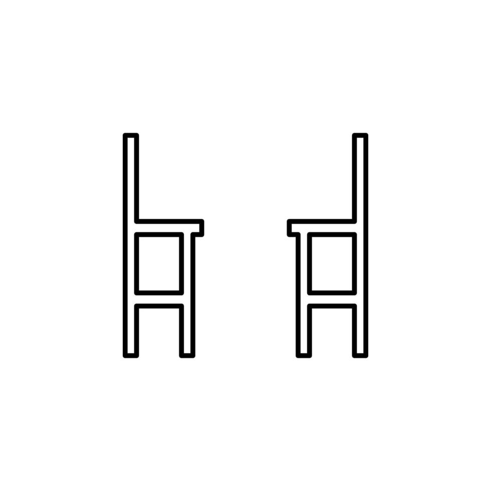 Hocker-Vektor-Symbol vektor