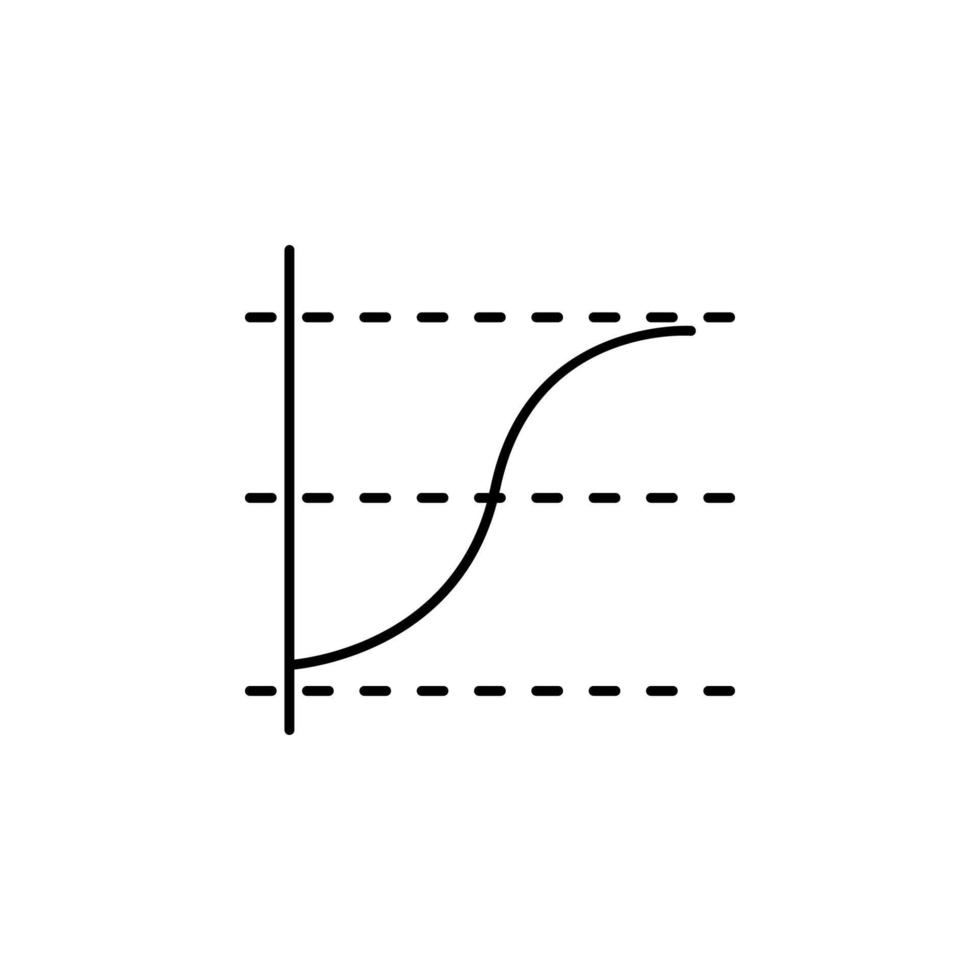 linje Diagram linje vektor ikon
