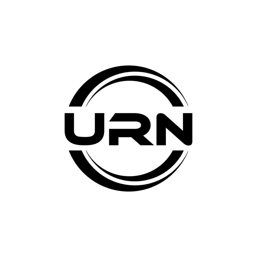 Urne Brief Logo Design im Illustration. Vektor Logo, Kalligraphie Designs zum Logo, Poster, Einladung, usw.