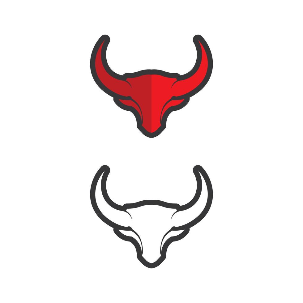 Stier-Logo und Symbole Vektor-Vorlage Icons App vektor