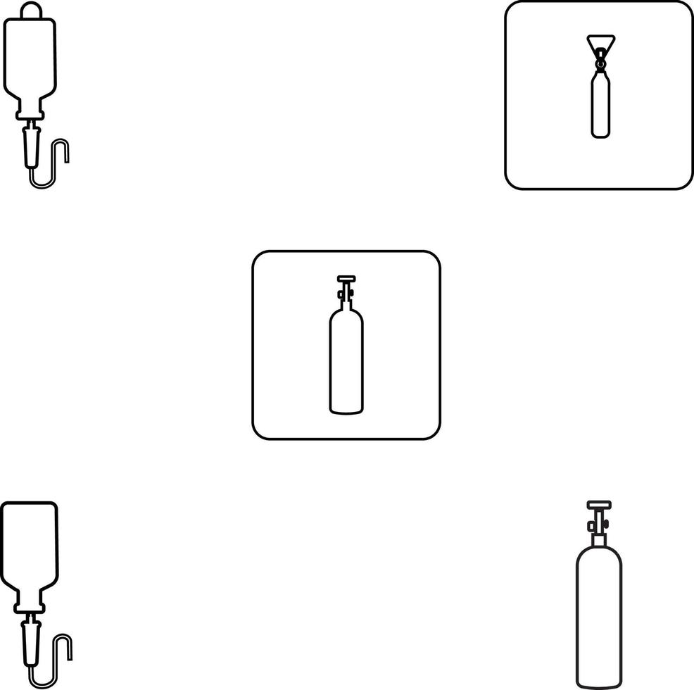 Tasche, Gesundheitspflege, medizinisch, Kochsalzlösung Symbol, Sauerstoff Zylinder Symbol, Sauerstoff Panzer ico , Krankenhaus, Medizin, geduldig, Kochsalzlösung, übertragen Symbol vektor