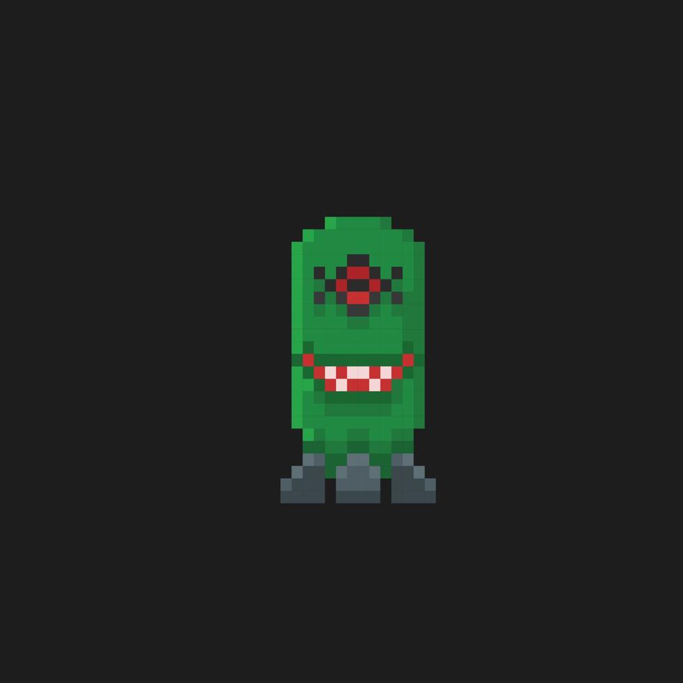 ein Monster- im Pixel Kunst Stil vektor