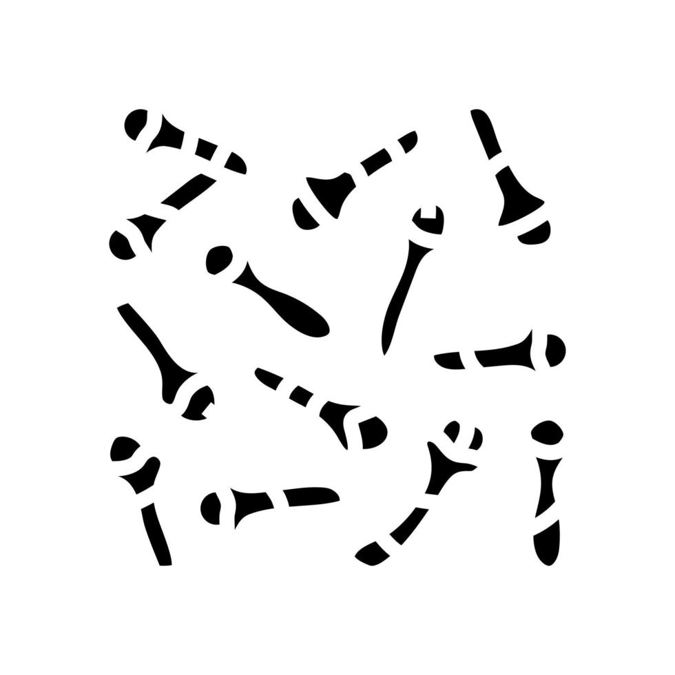 kryddnejlika mat ört glyf ikon vektor illustration