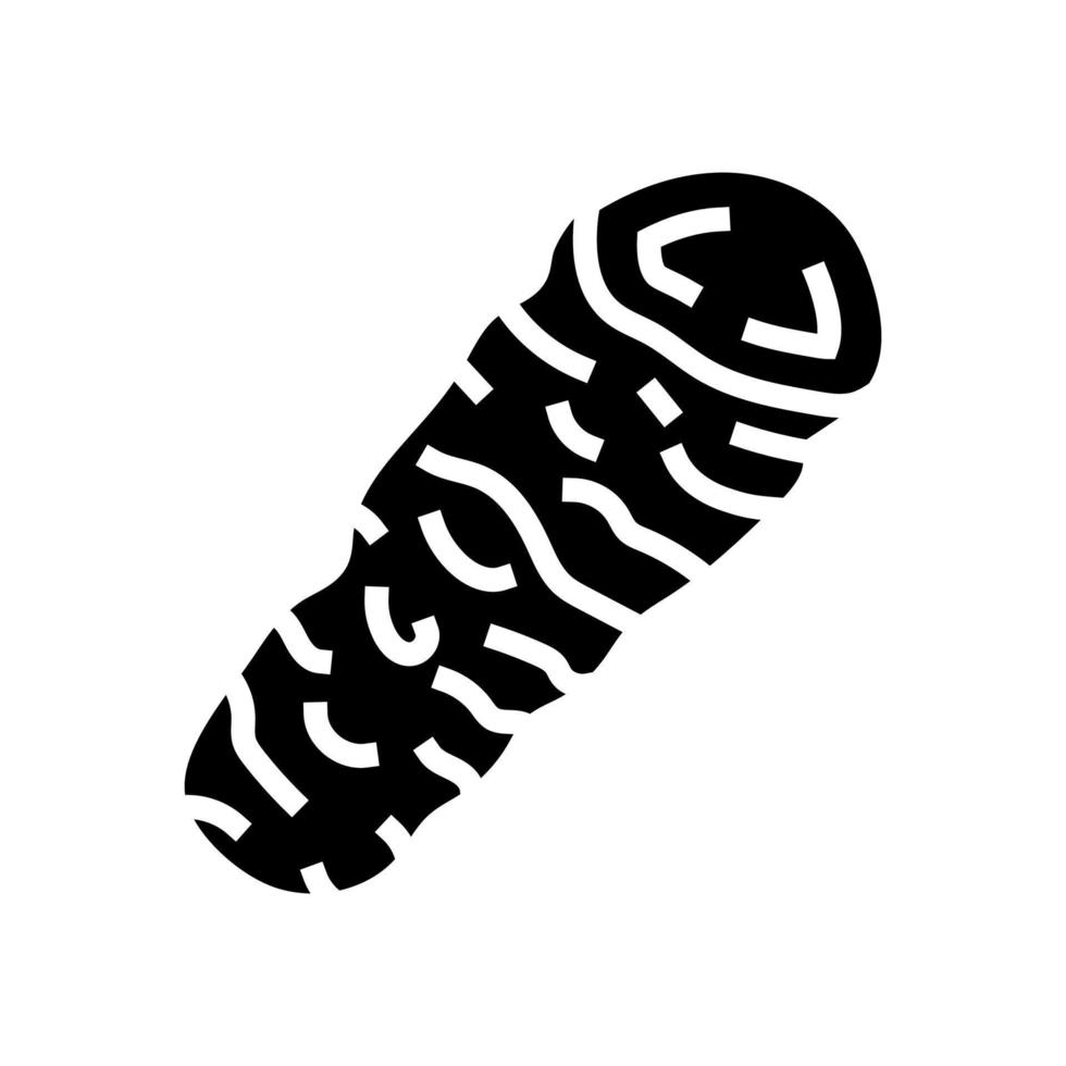 Kurkuma Essen Kraut Glyphe Symbol Vektor Illustration